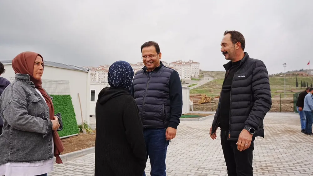 Başkan Sak, Geçici Konaklama Merkezi’nde vatandaşlarla buluştu